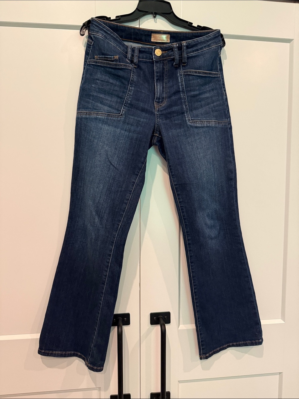 Kut from the Kloth Dark High Rise Ankle Flare Jeans